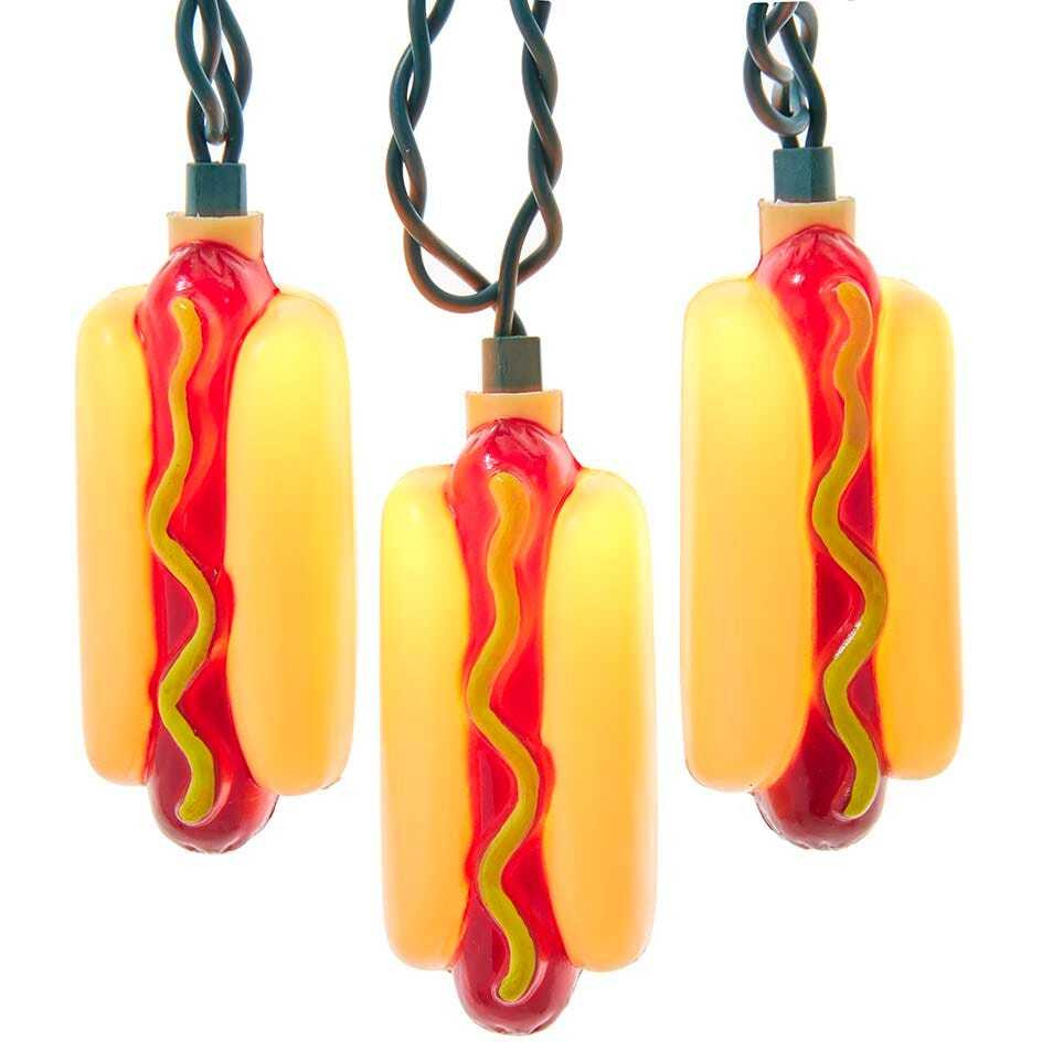 UL 10-Light Hot Dog Light Set&44 Multi Color