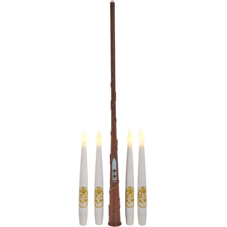 Battery Operated 10-Floating Candles with Wand Remote Light Set