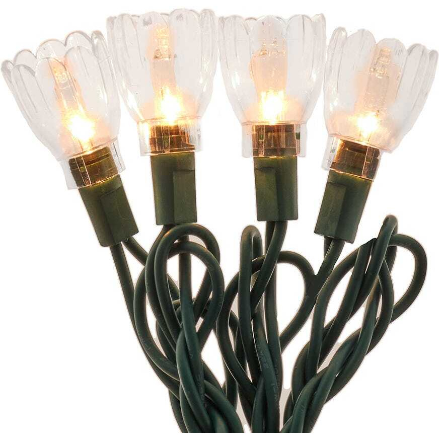 UL 35-Light Clear Tulip Light Set