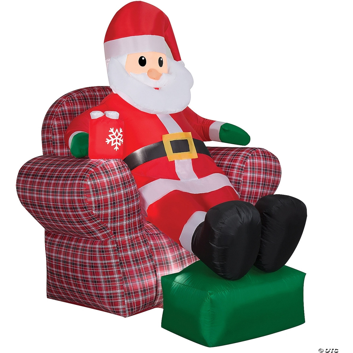 72 in. Airblown Santa in Recliner Scene Inflatable Christmas Outdoor Yard Decor