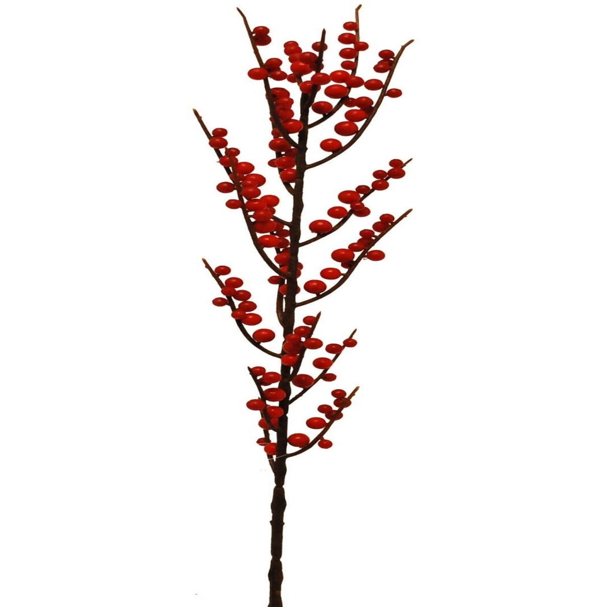 AI-FL6213BRD-Q12 Ilex Red Berry Branch Pick - Set of 12