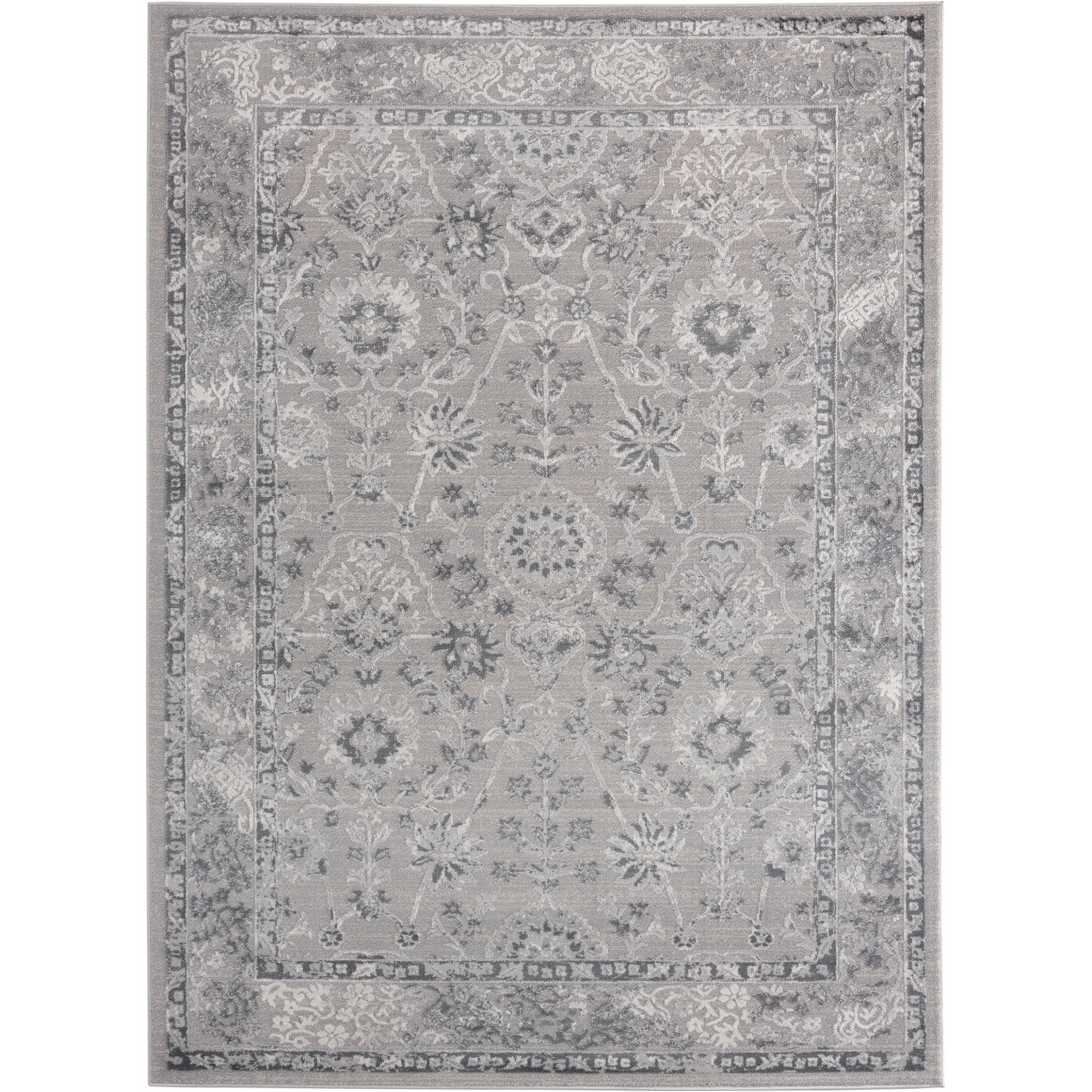 Cascades Shasta Grey Area Rectangle Rug&44 7 ft. 10 in. x 10 ft. 6 in.