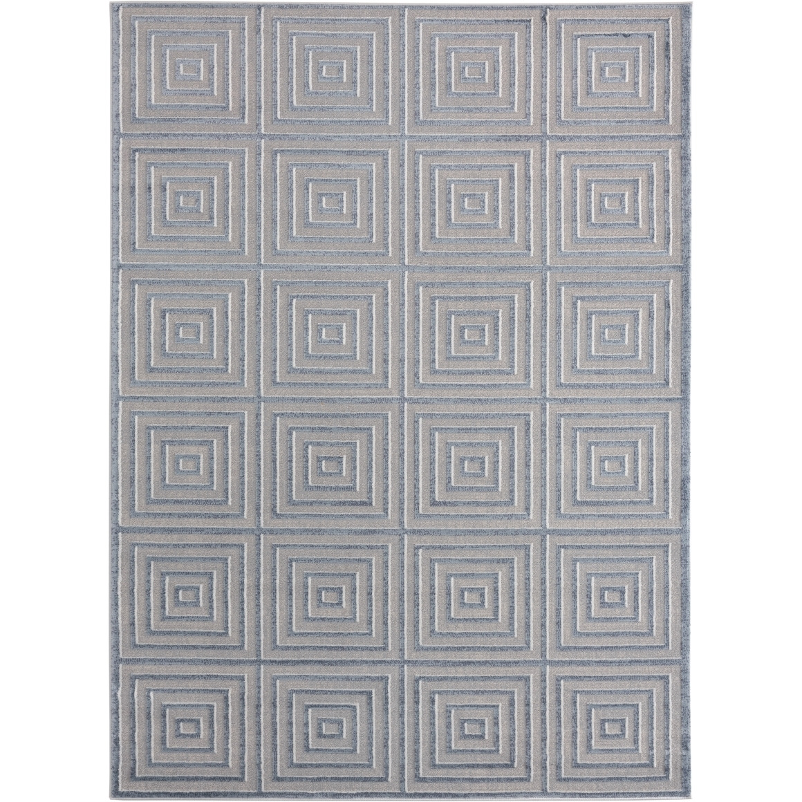 Cascades Tehama Blue & Grey Accent Rectangle Rug&44 1 ft. 11 in. x 3 ft.