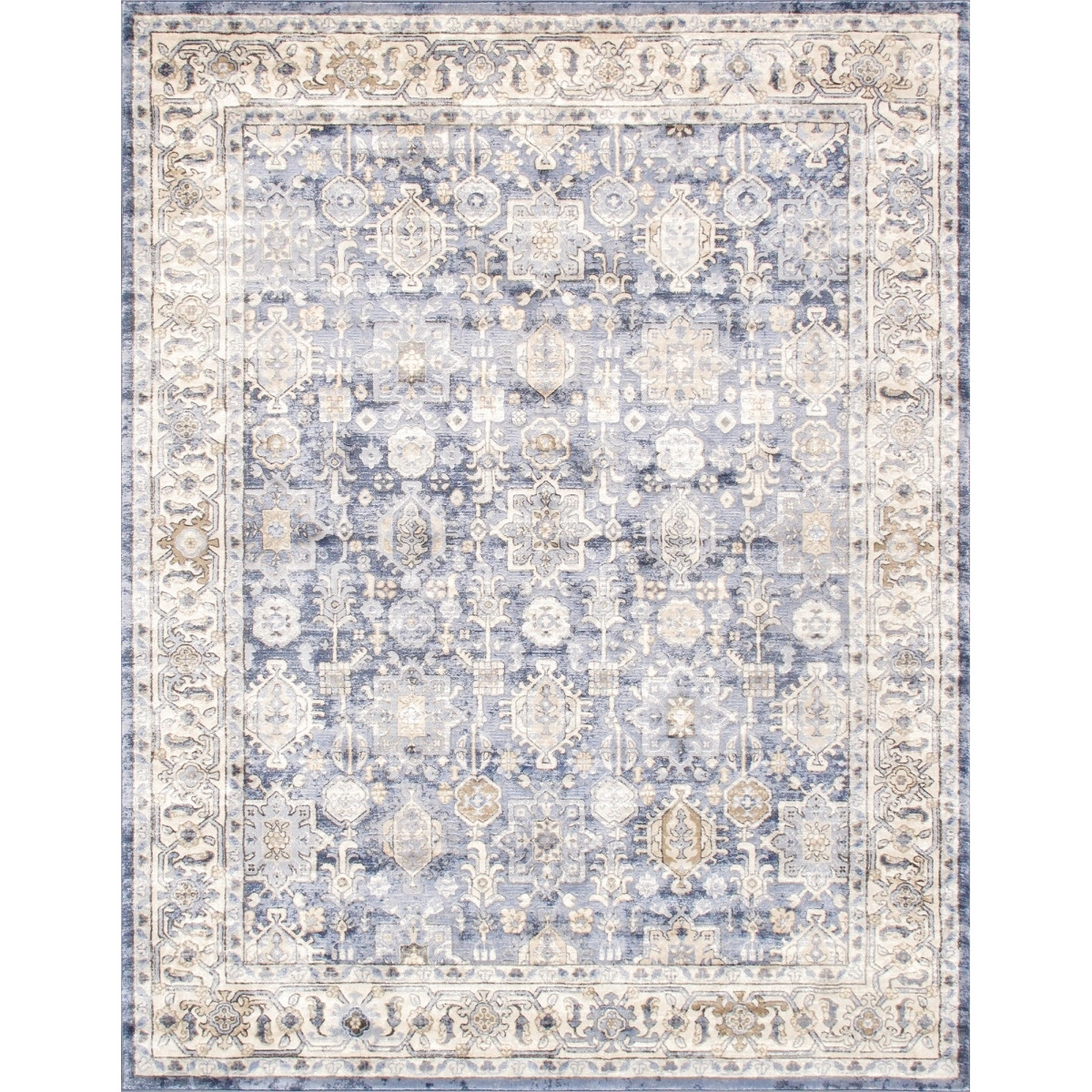 5 x 7 ft. Amadeus Design Power Loom Area Rug&44 Beige