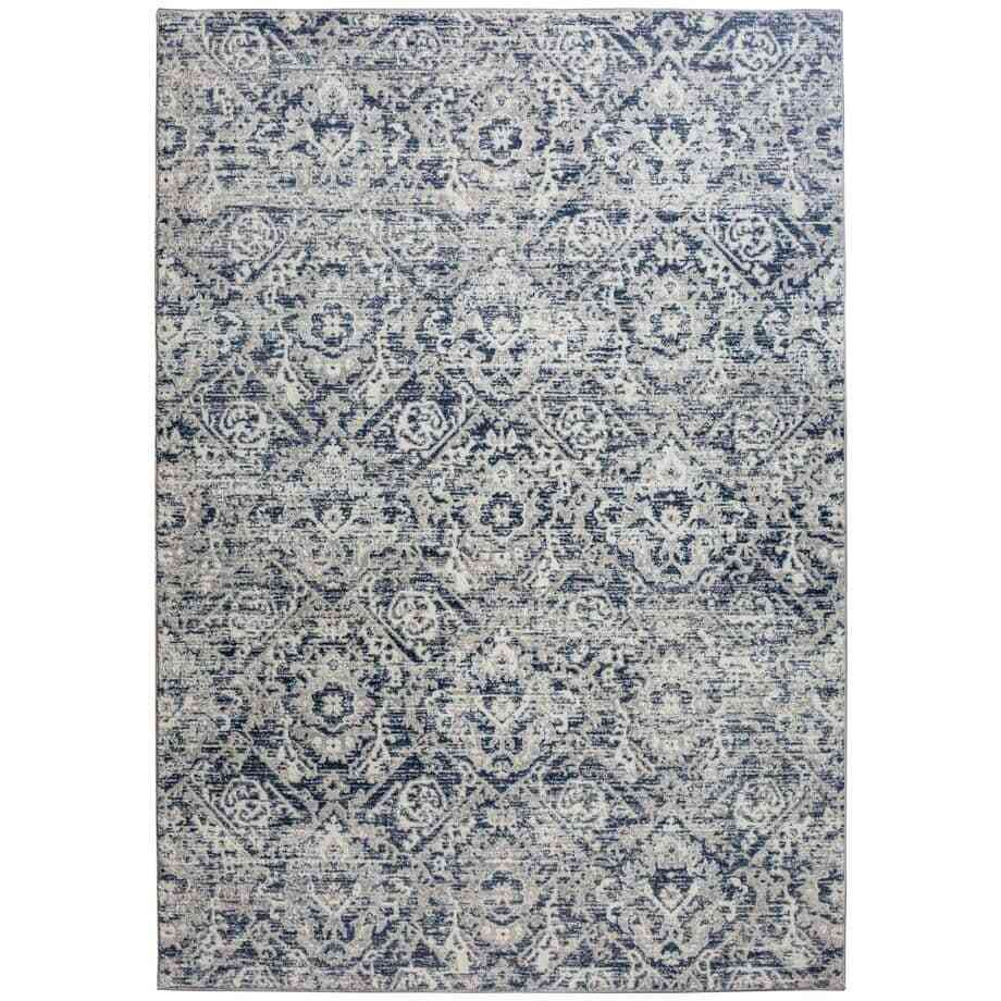 1244-1023-BLUE 7 ft. 10 in. x 10 ft. 6 in. Livigno Abstract Rectangle Area Rug&44 Blue