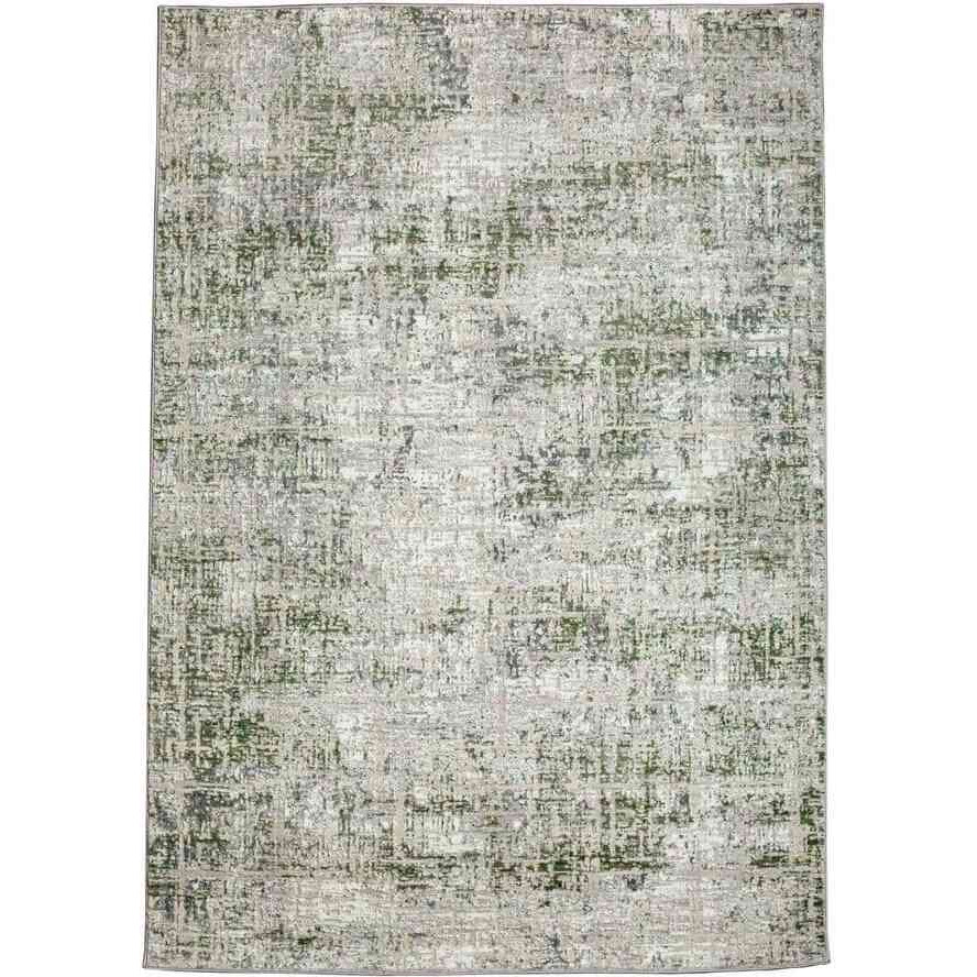 1241-1031-GREEN 3 ft. 3 in. x 4 ft. 11 in. Livigno Striated Rectangle Area Rug &44 Green