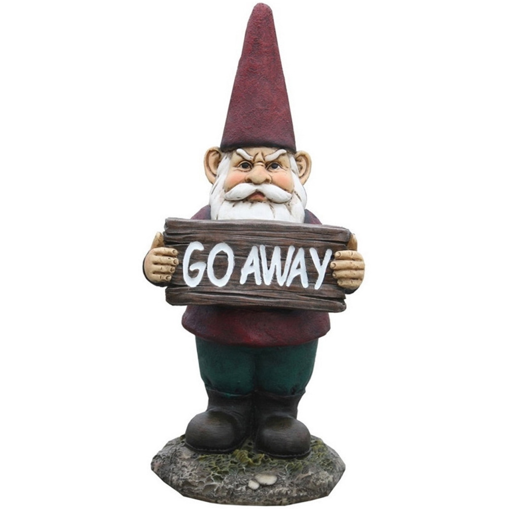 9.3 in. Resin Gnome Go Away