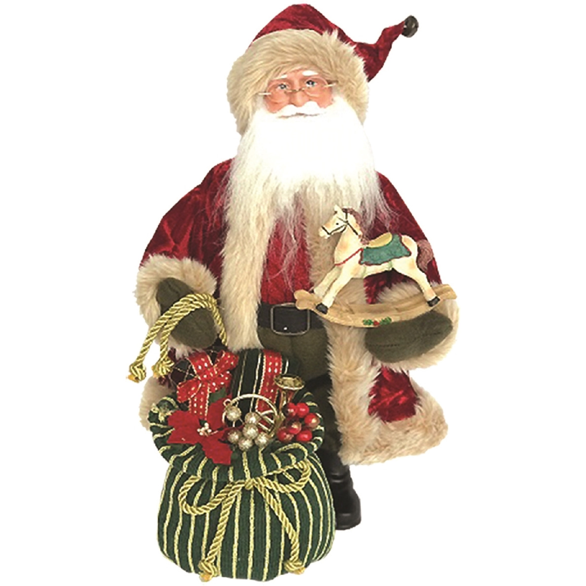 15 in. Bag Full of Toys Claus