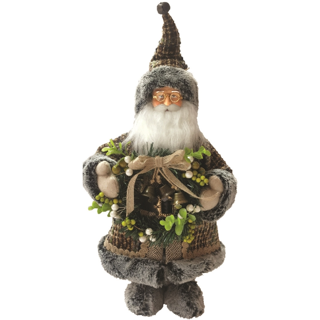 15 in. Eucalyptus & Sage Claus
