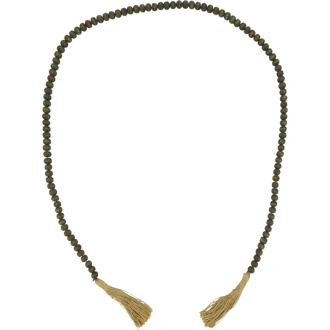 72 in. Wood Bead Garland&44 Black