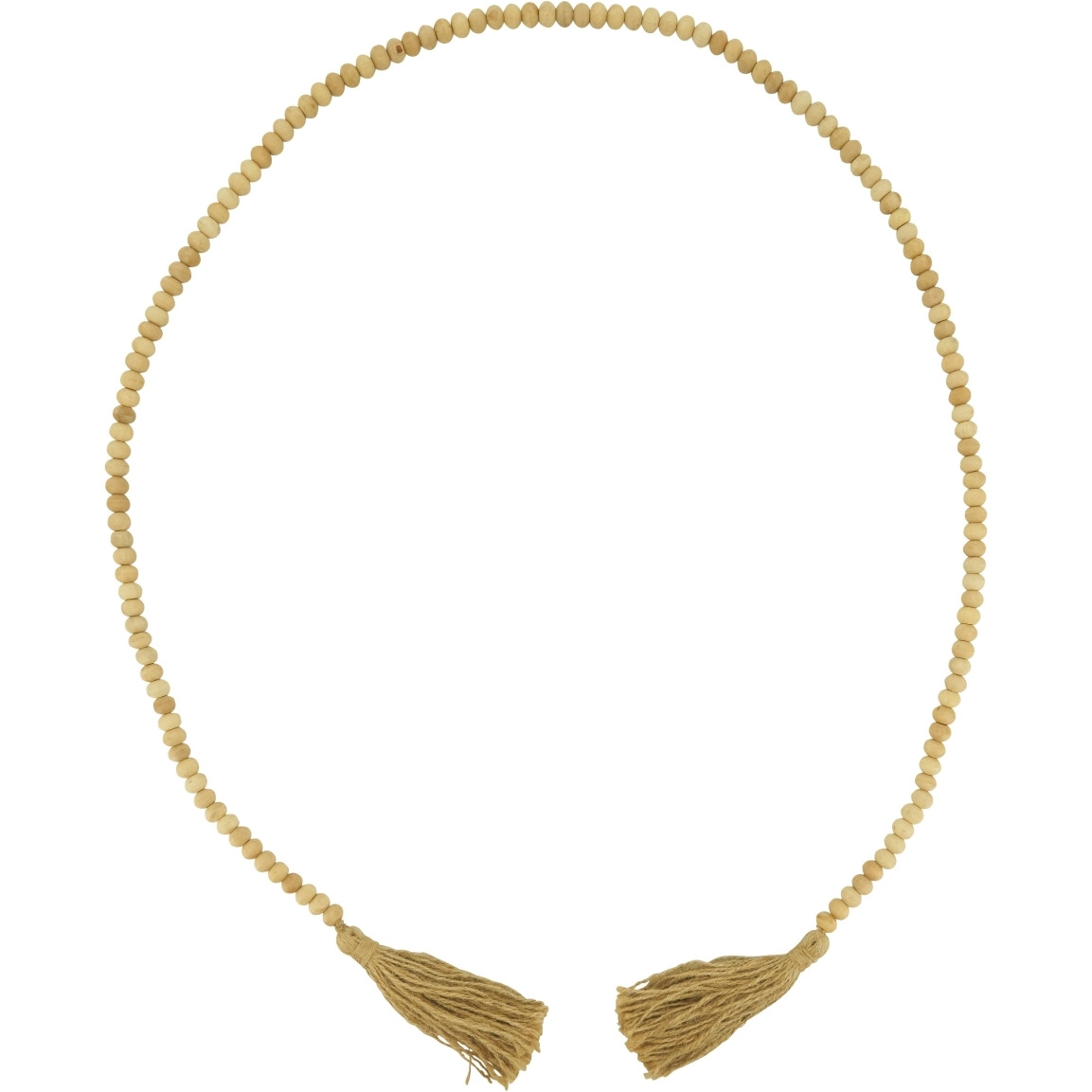 72 in. Wood Bead Garland&44 Natural