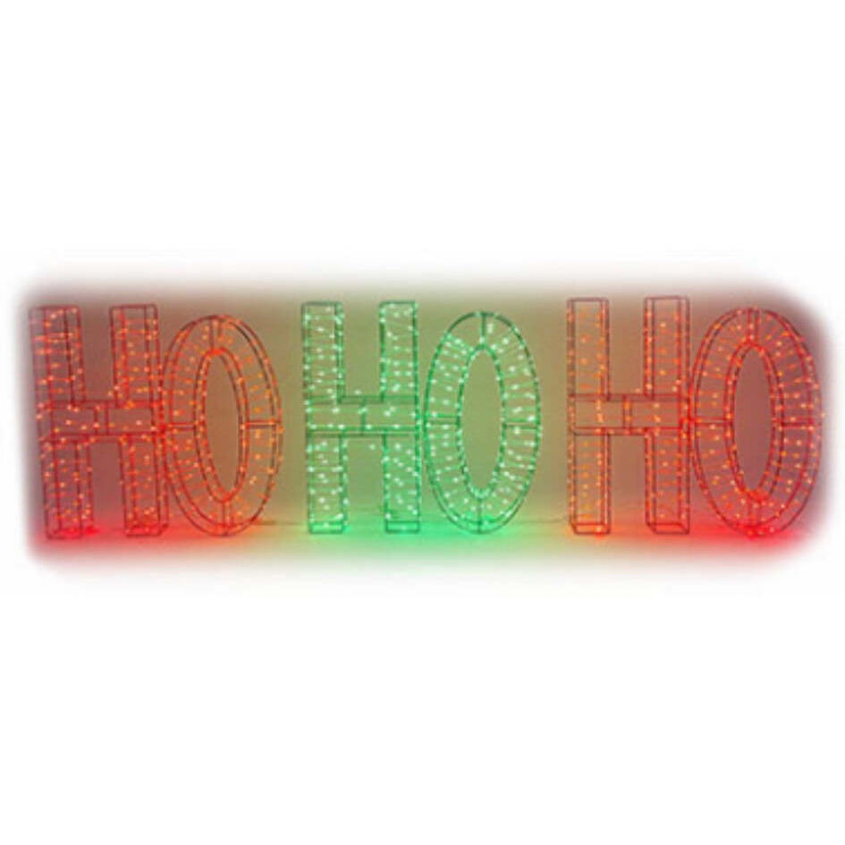 24 in. HW HO-HO Metal Frame LED Light