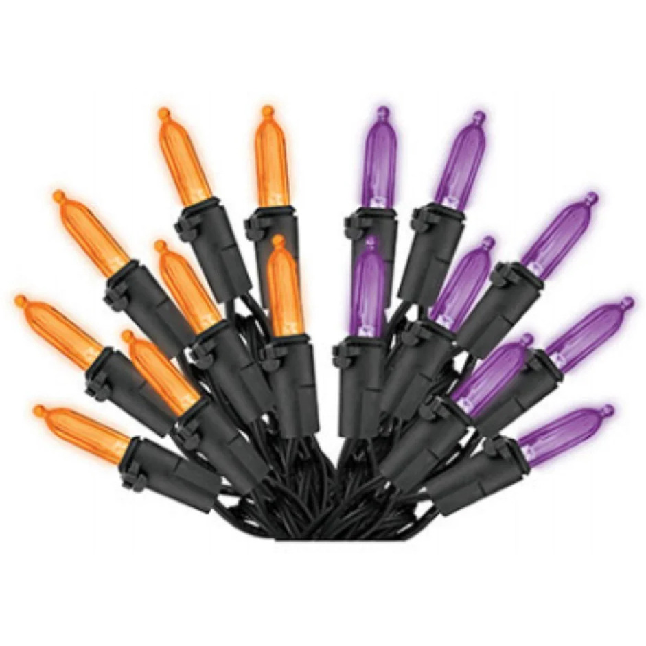 100 LED Light Set&44 Orange & Purple
