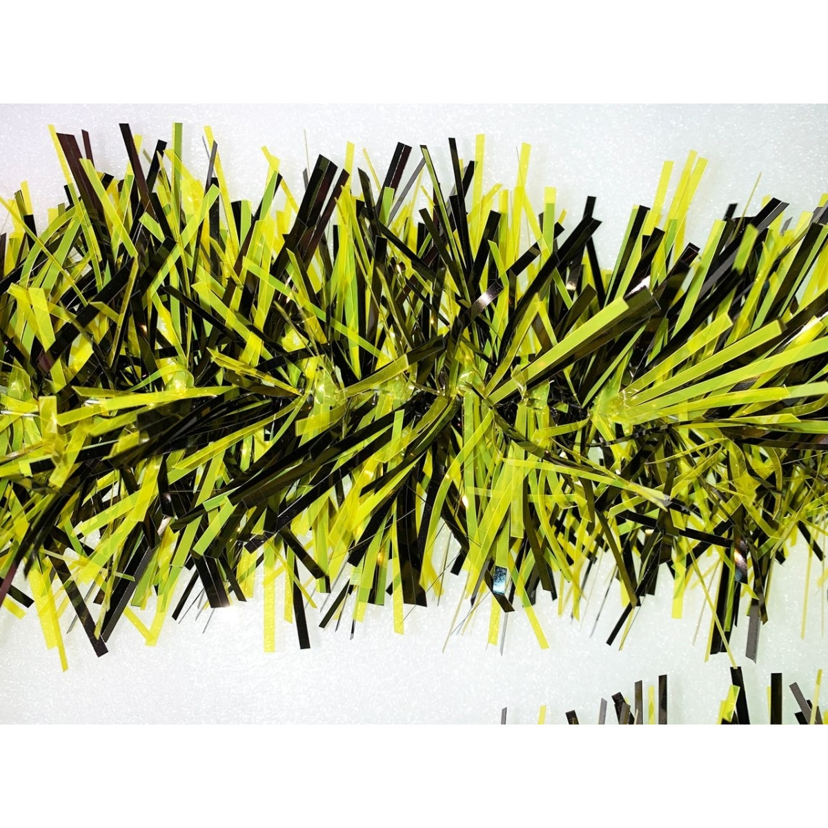 6 in. Section Garland&44 Metallic Black & Translucent Yellow - 20 ft.