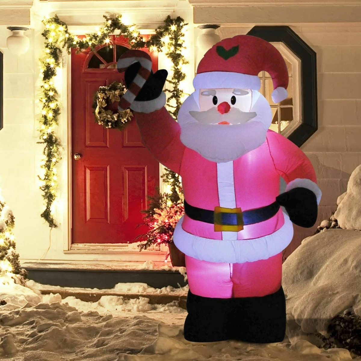 8 ft. Outdoor Inflatable Christmas Santa Claus Airblown