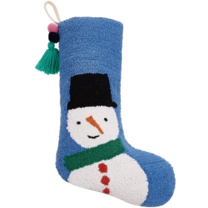 12 x 20 in. Snowman Stocking with Pom Pom Tassel