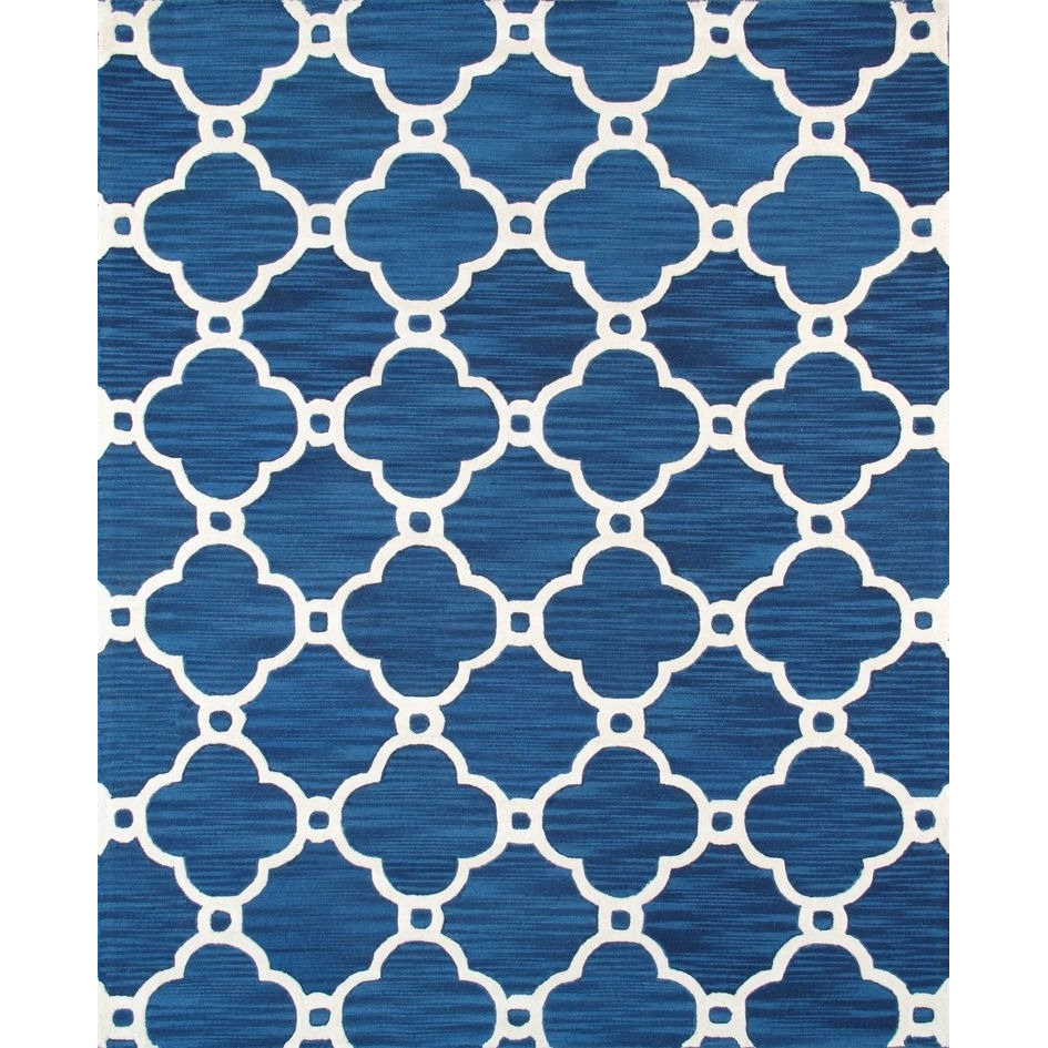 Transitiona Collection Hand-Tufted Lamb&aposs Wool Area Rug- 5&apos 0&apos X 8&apos 0&apos - Navy - 5&apos 0&apos X 8&apos 0&apos