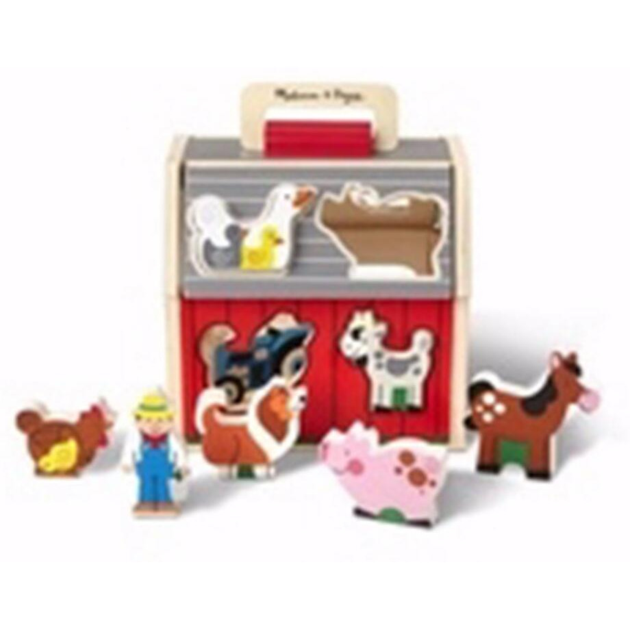 Melissa & Doug  Take-Along-Sorting Barn Toy - Age 3 Plus