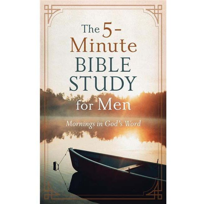 Barbour Publishing  The 5-Minute Bible Study for Men - Mornings In Gods Word Paperback Book