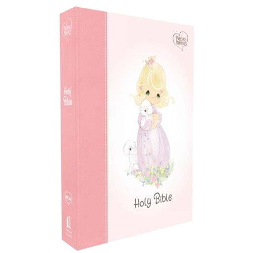 Nelson Bibles  NKJV Precious Moments Small Hands Bible&44 Pink Hardcover