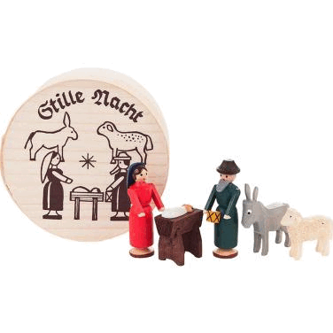 Alexander Taron  5 Piece Dregeno Chip Box - Nativity with Donkey & Sheep