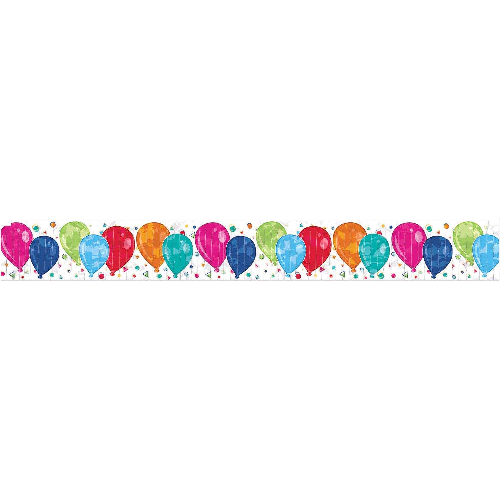 Metallic Balloons Fringe Banner