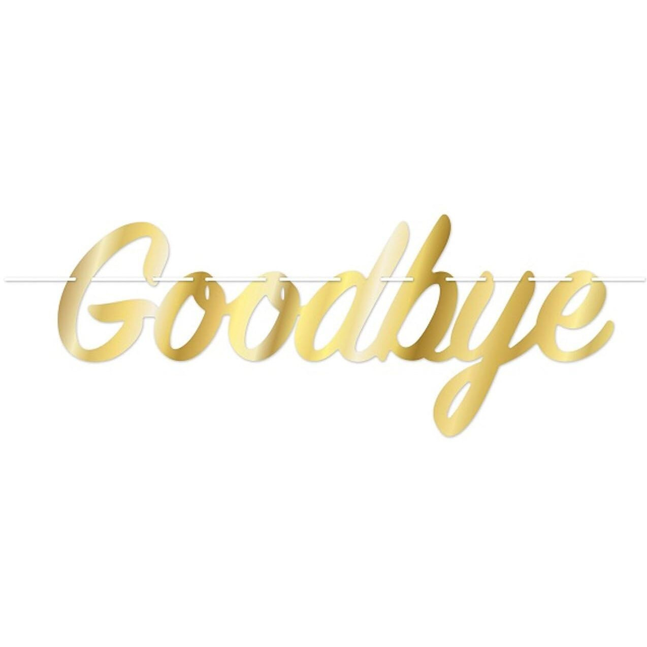 Foil Goodbye Streamer