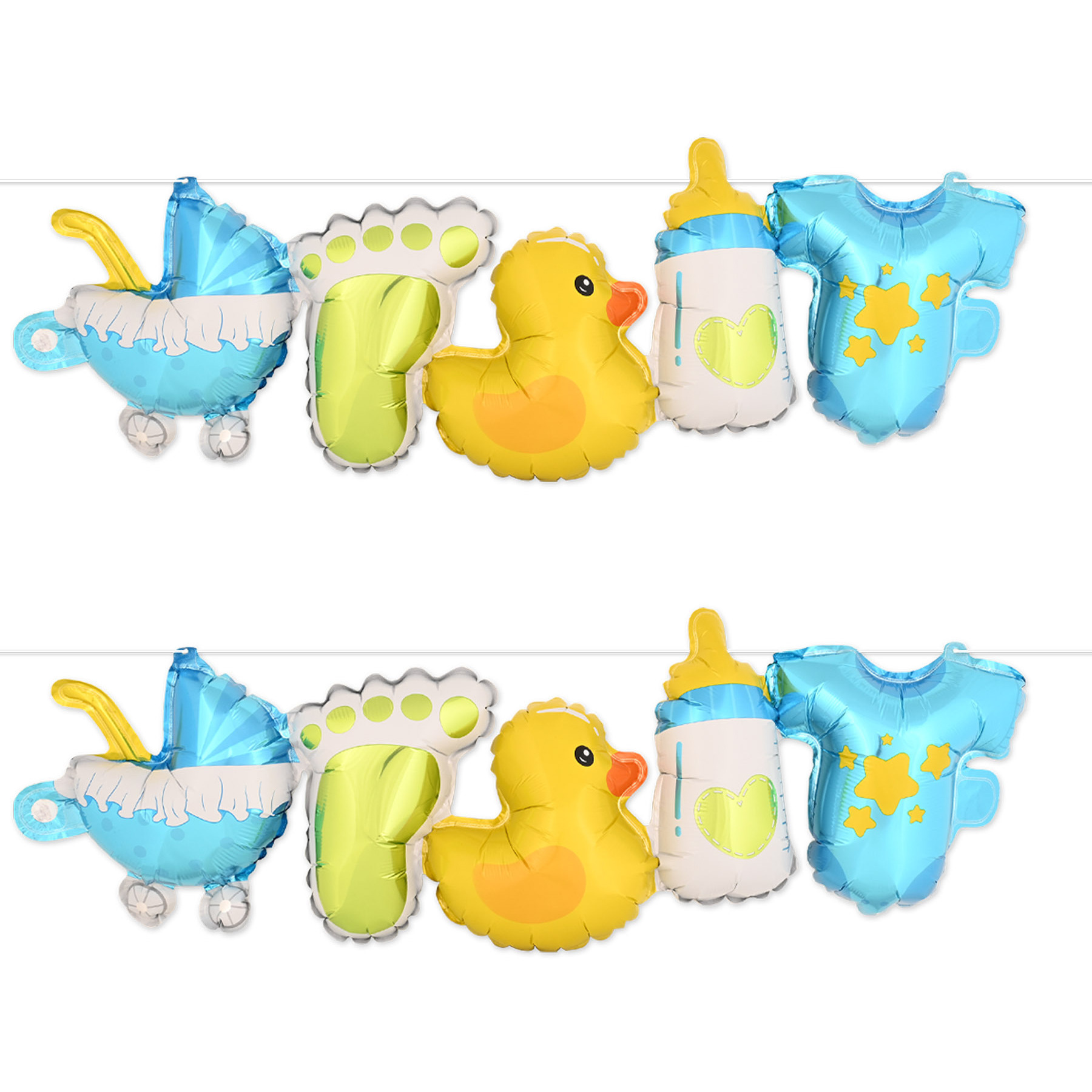 Baby Boy Balloon Streamers