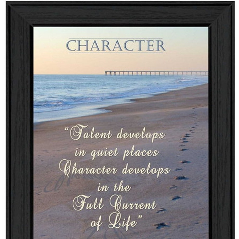 Set Of Two Character 1 Black Framed Print Wall Art