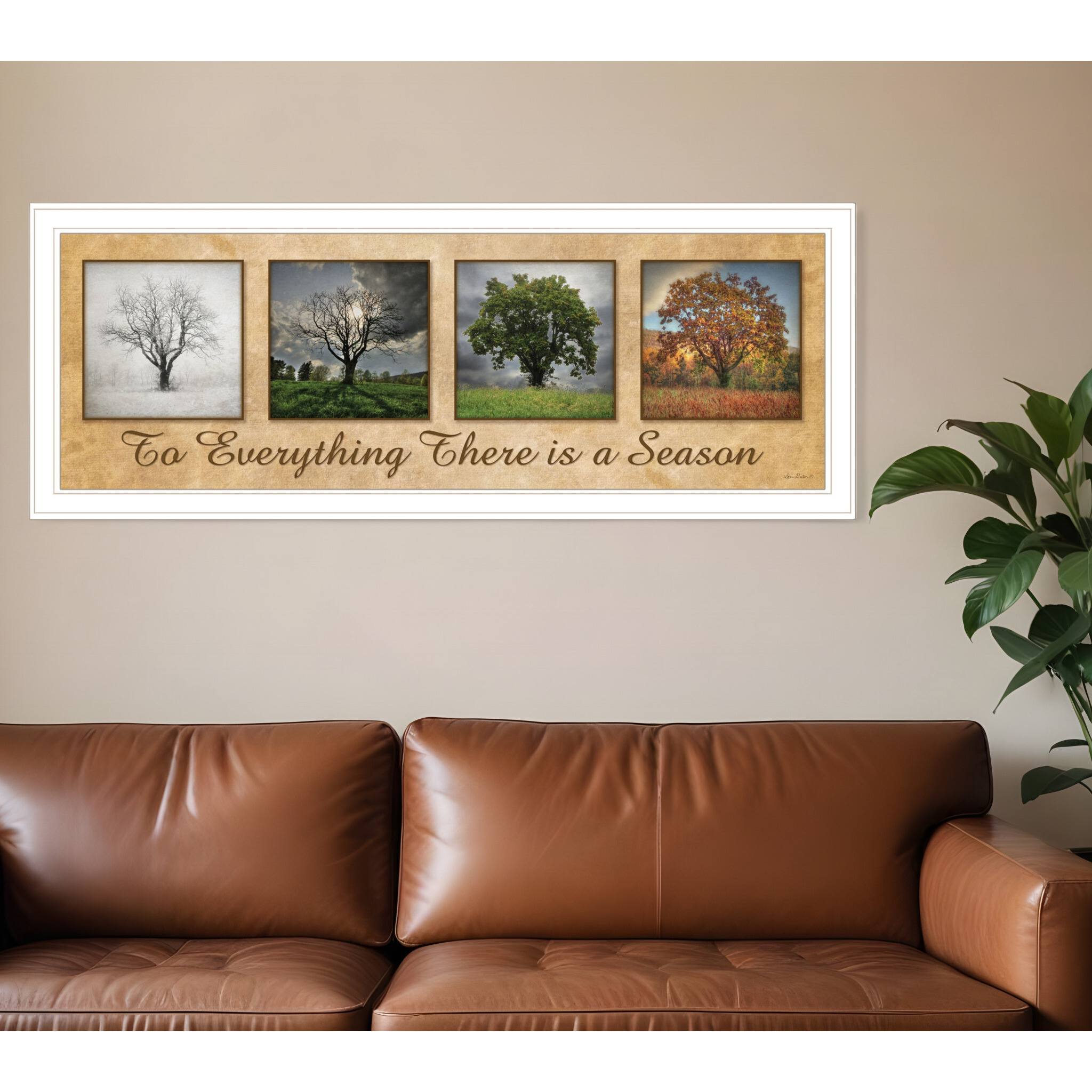 There is a Season 1 White Framed Print Wall Art