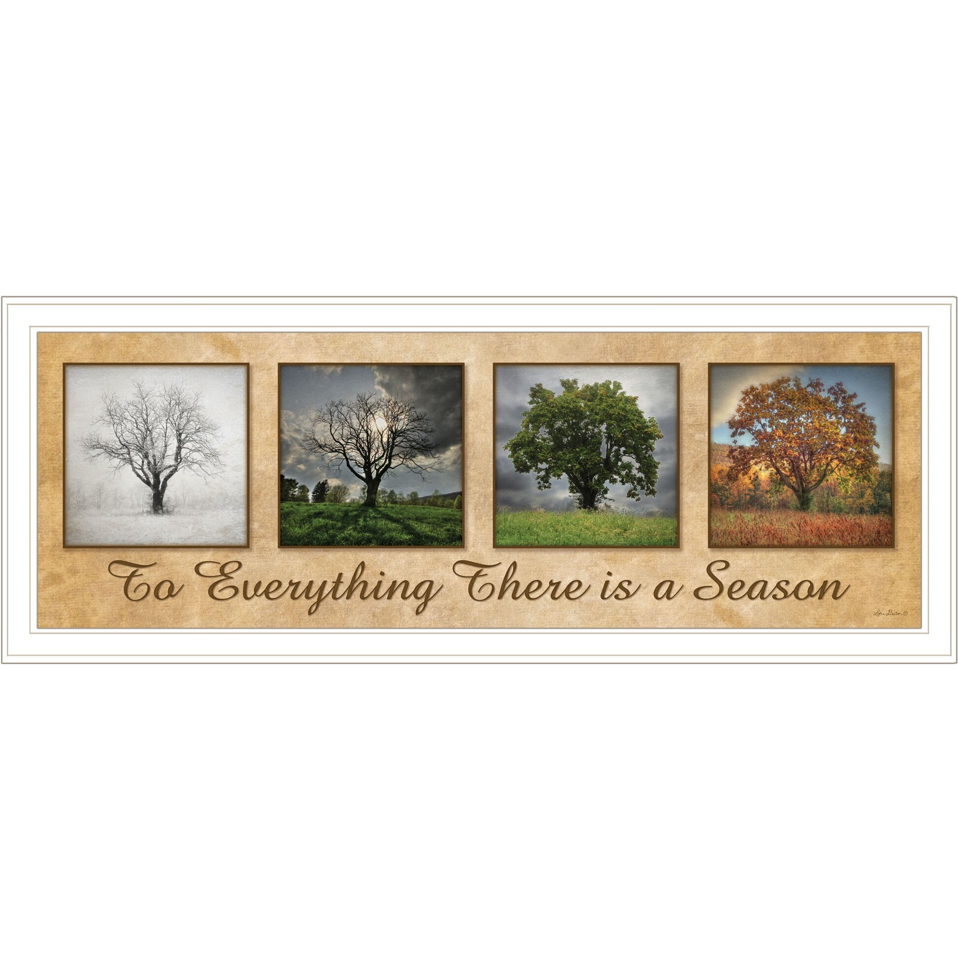 There is a Season 1 White Framed Print Wall Art