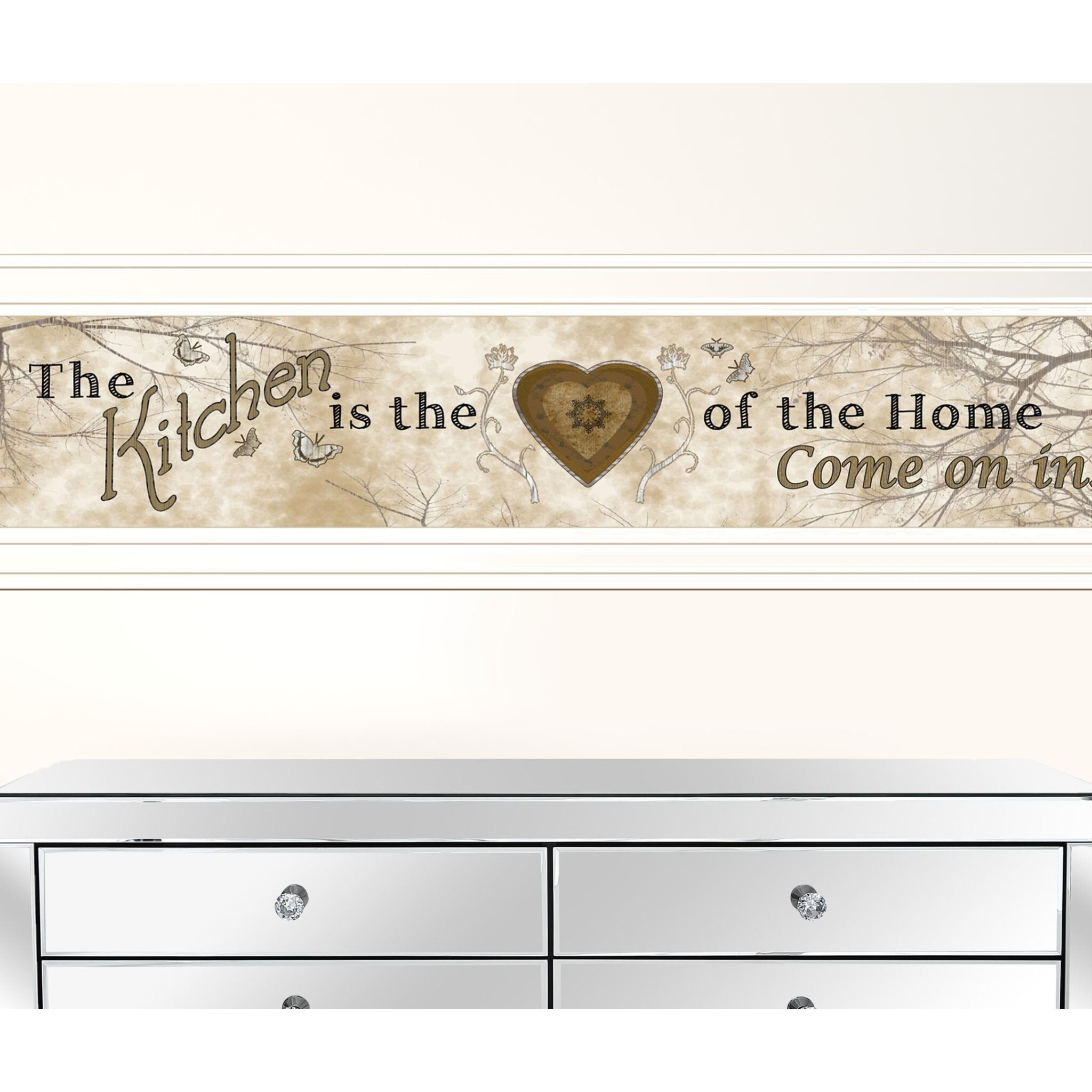 Set Of Three Love of Nature Kitchen White Framed Print Kitchen Wall Art