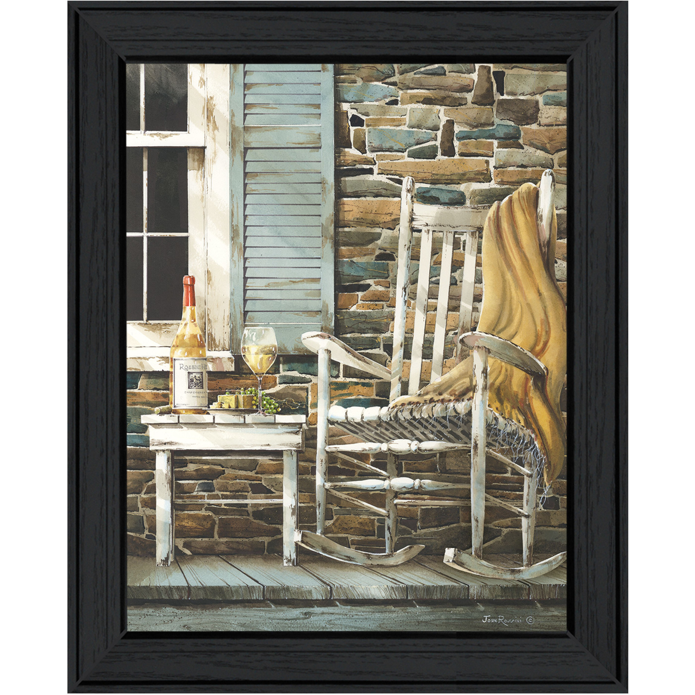 Reflecting Time Black Framed Print Wall Art