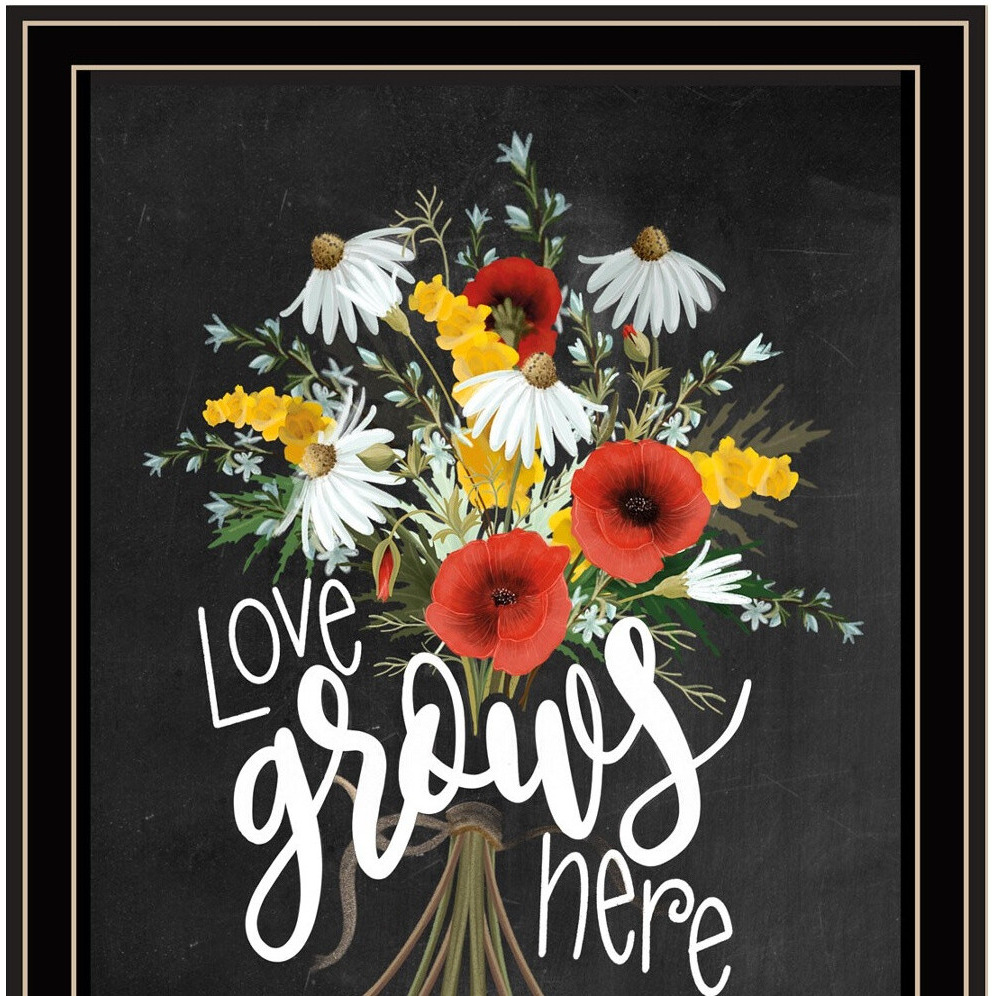 Set Of Two With Grateful Hearts Black Framed Print Wall Art