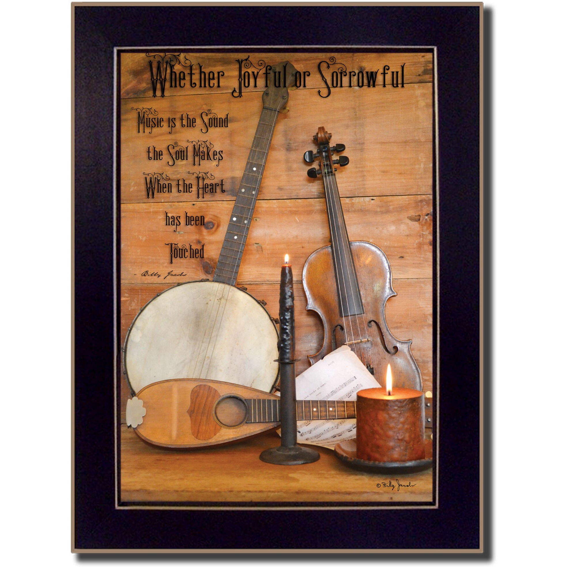 Music Black Framed Print Wall Art