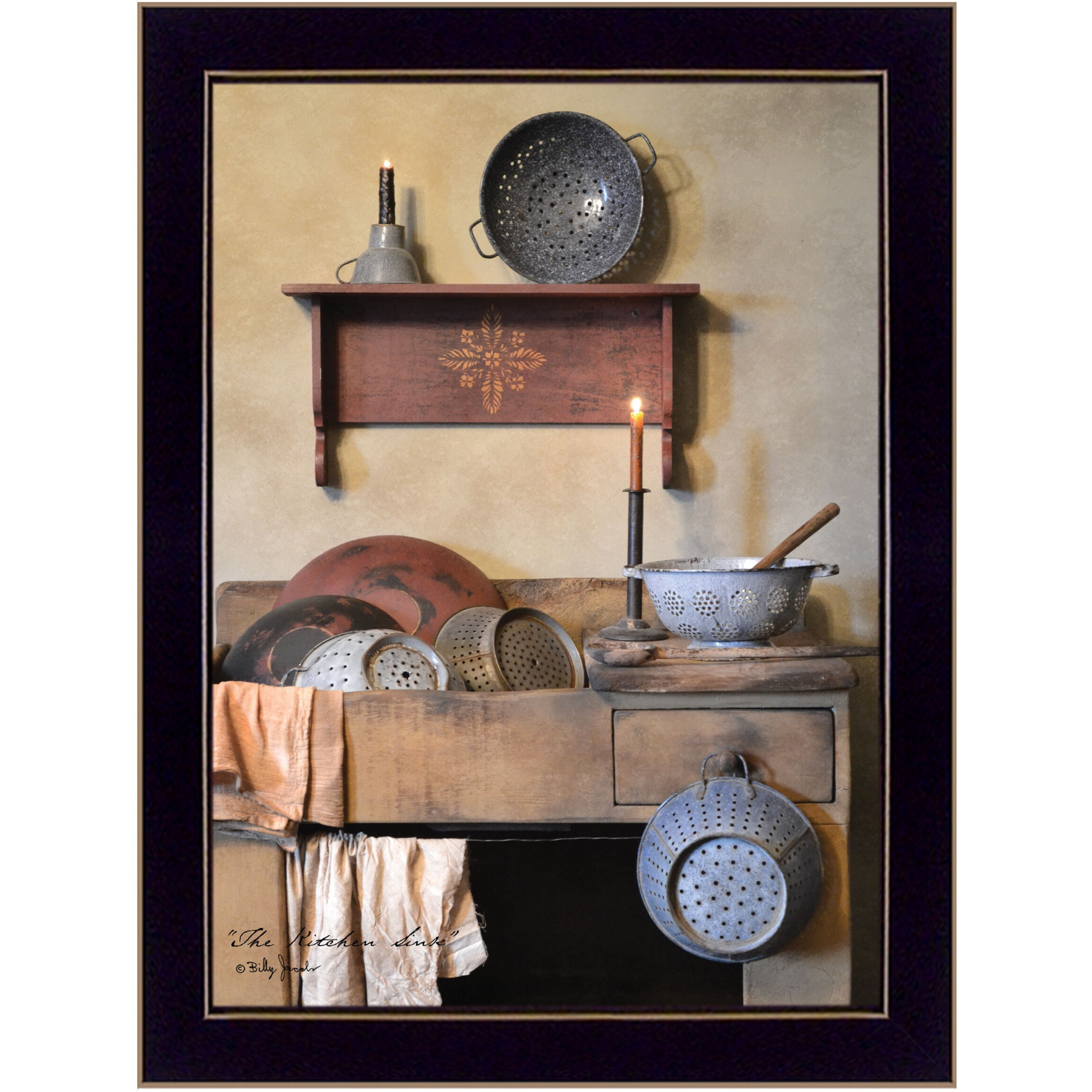 The Kitchen Sink Black Framed Print Kitchen Wall Art