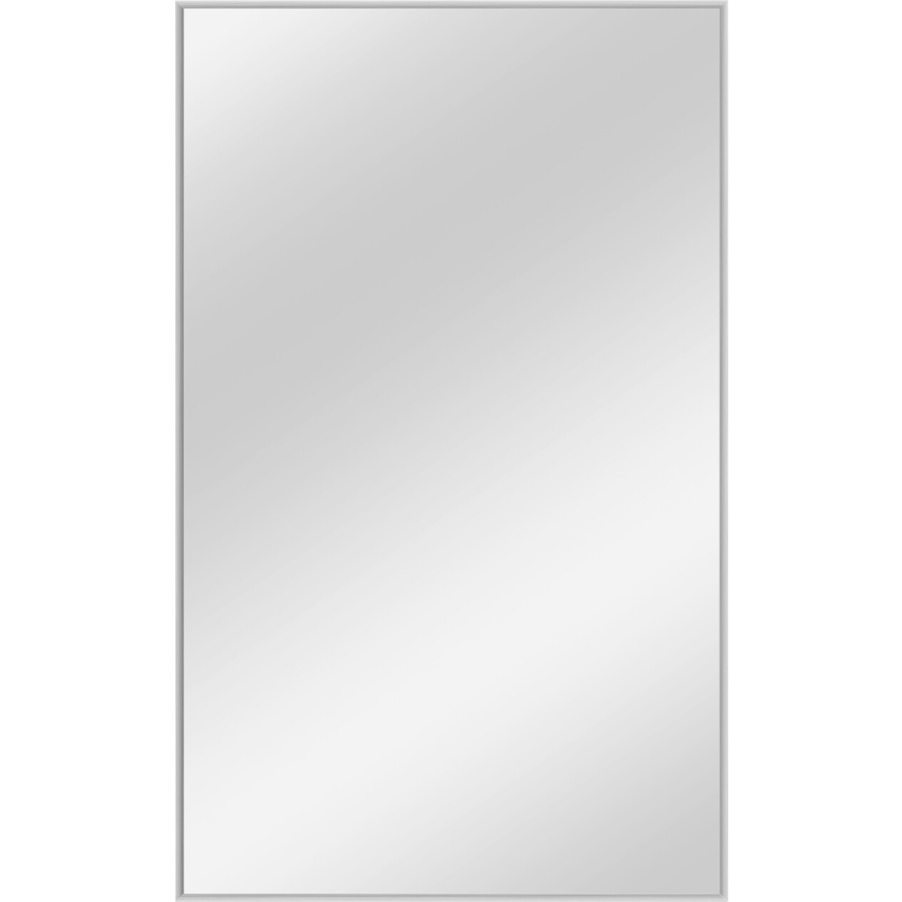 51" Silver Metal Framed Accent Mirror
