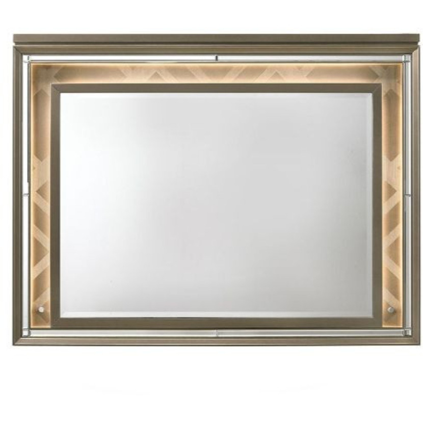 37" LED & Dark Champagne Lighted Dresser Mirror