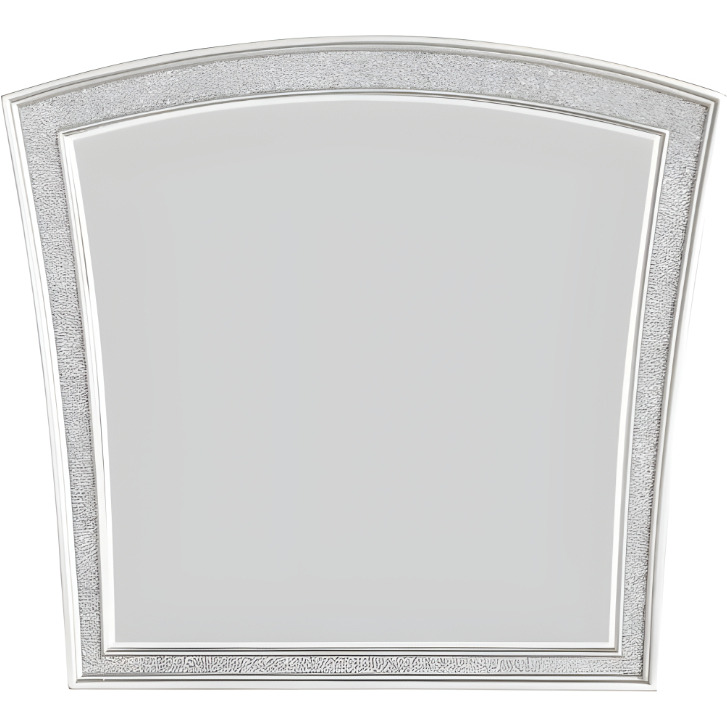 44" Platinum Arch Framed Dresser Mirror