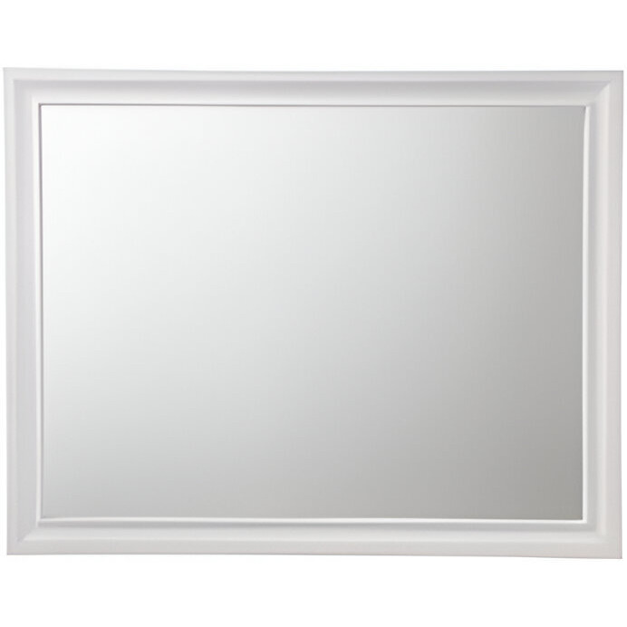 36" White Dresser Mirror