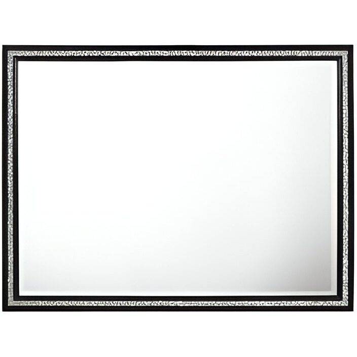 35" Weathered Black Dresser Mirror