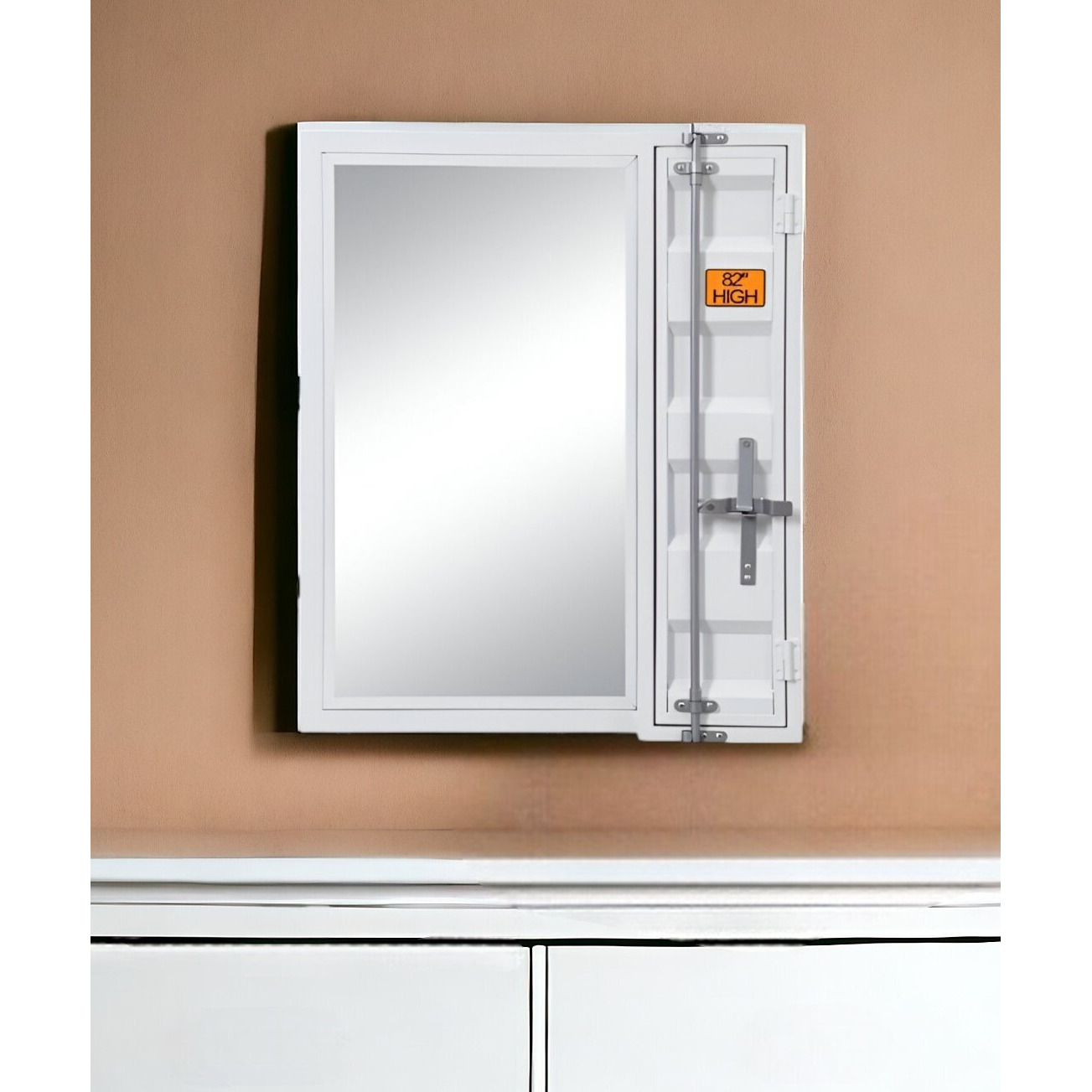 32" White Rectangle Mounts To Dresser Dresser Mirror