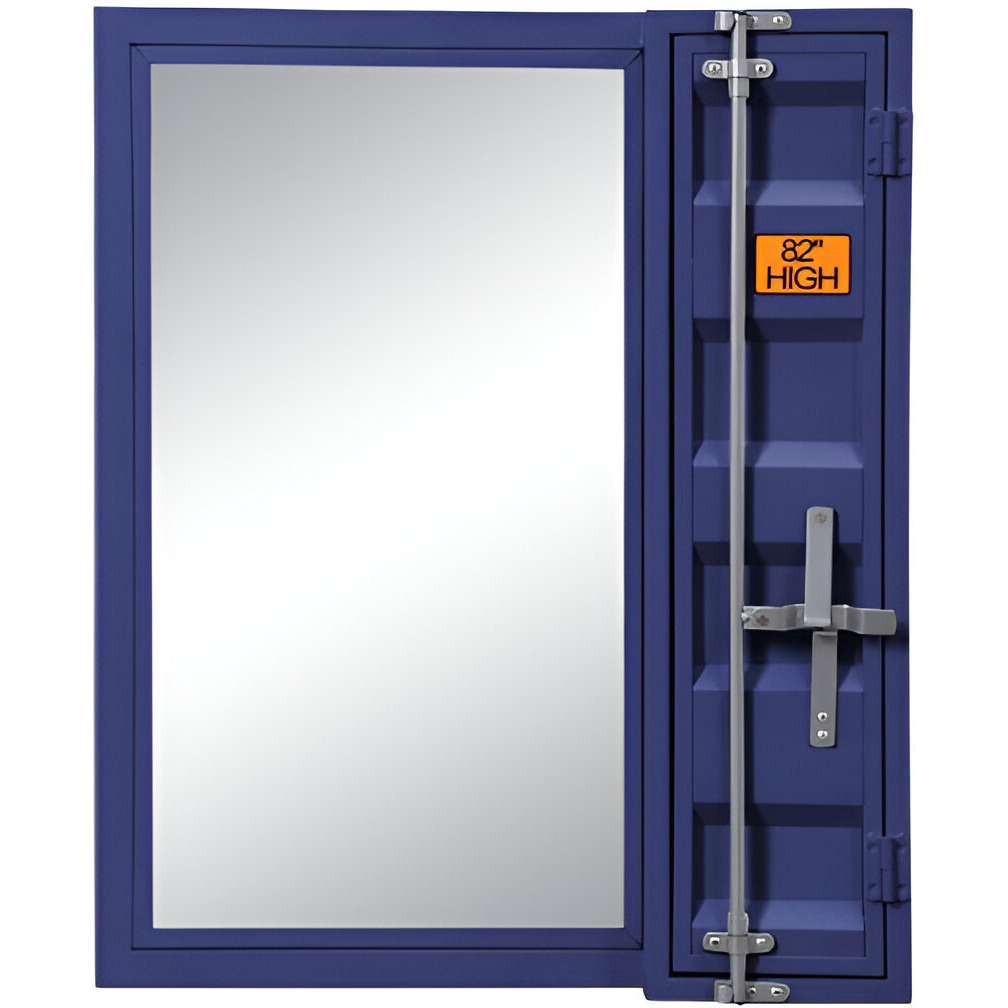 32" Blue Finish Dresser Mirror