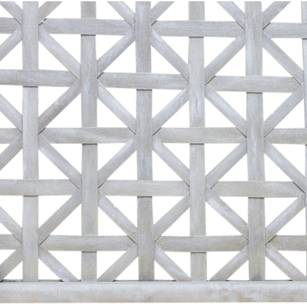 Set of Two 19" X 1" Gray Solid Wood Wall Decor