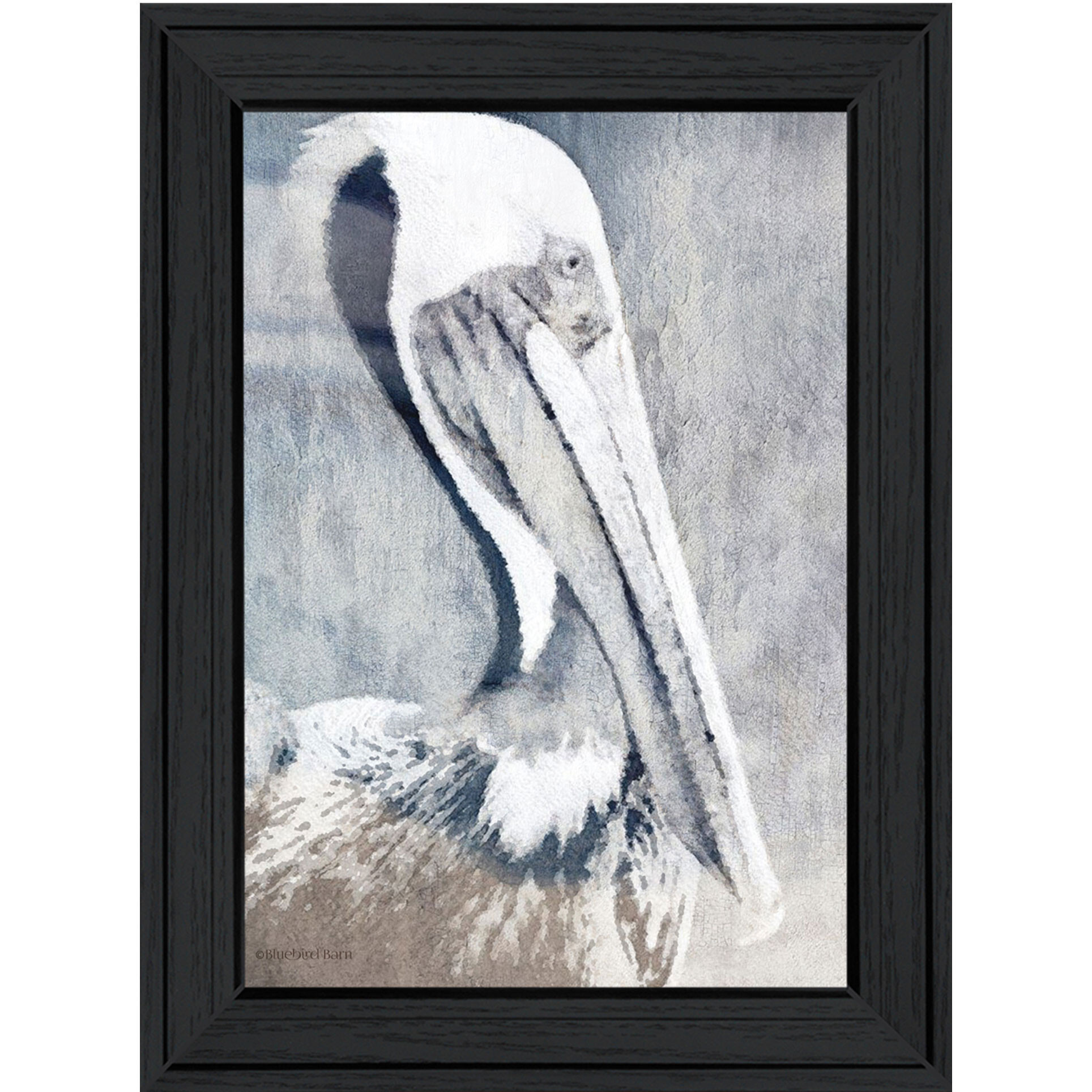 PELICAN Black Framed Print Wall Art
