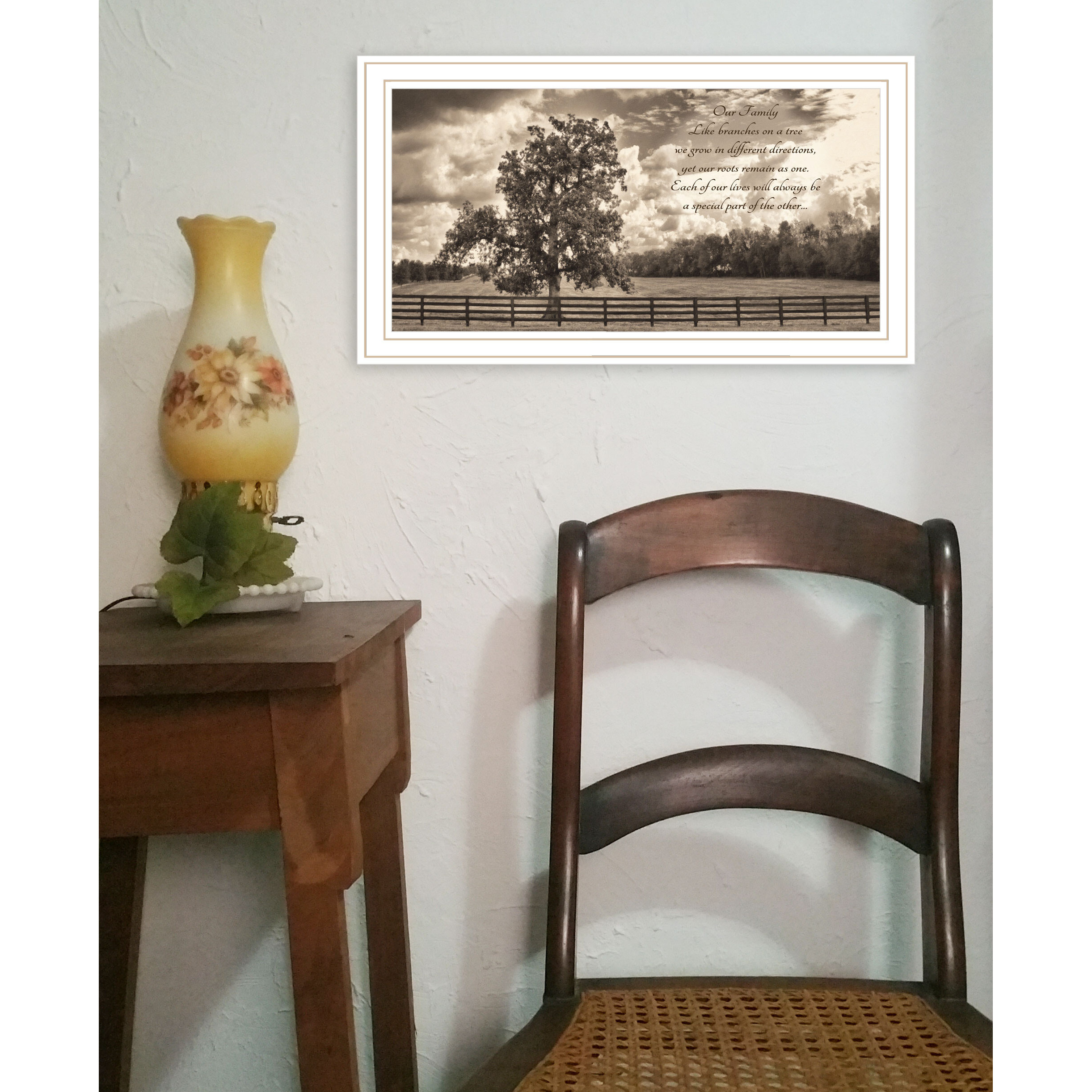 Our Family White Framed Print Wall Art