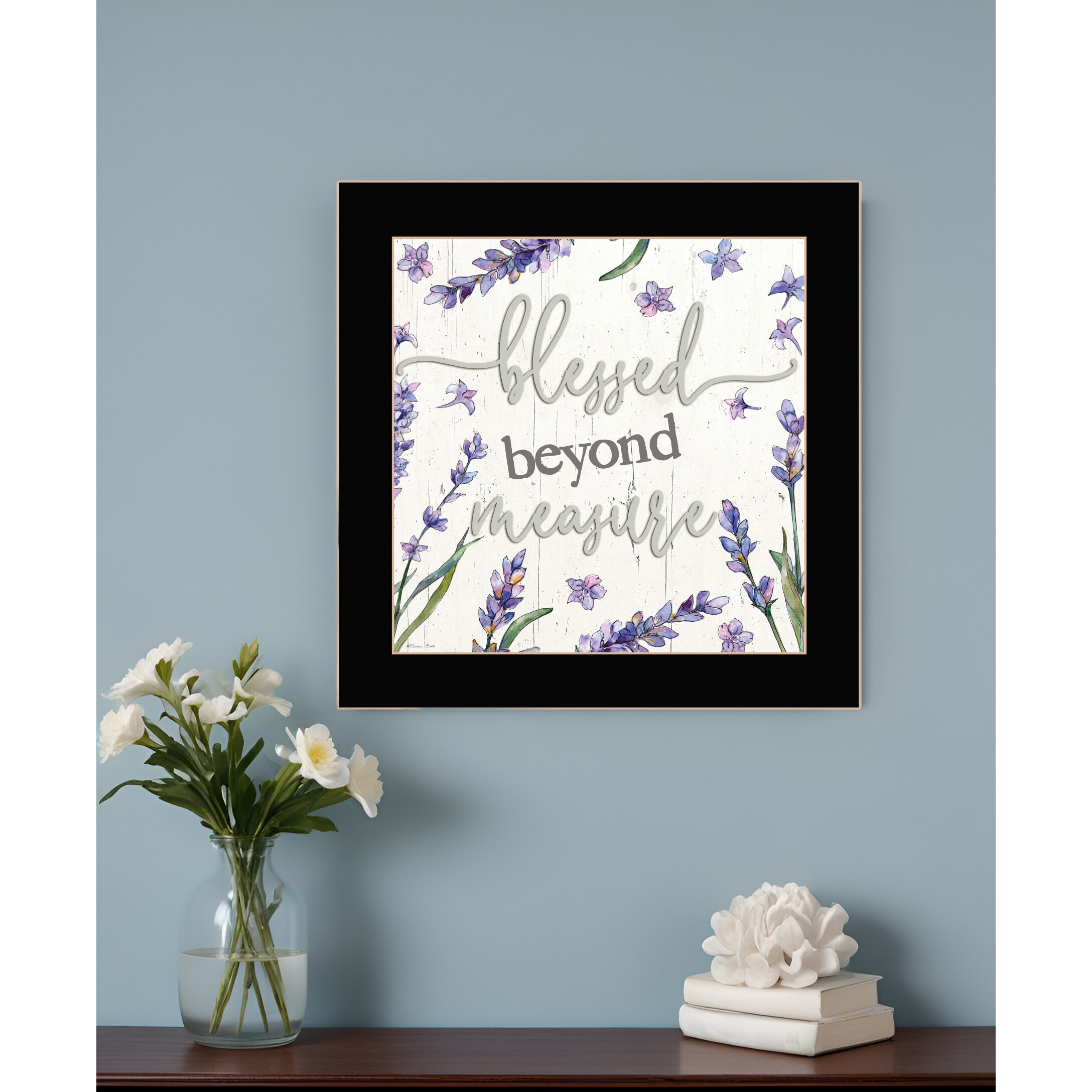 Blessed Beyond Measure Black Framed Print Wall Art