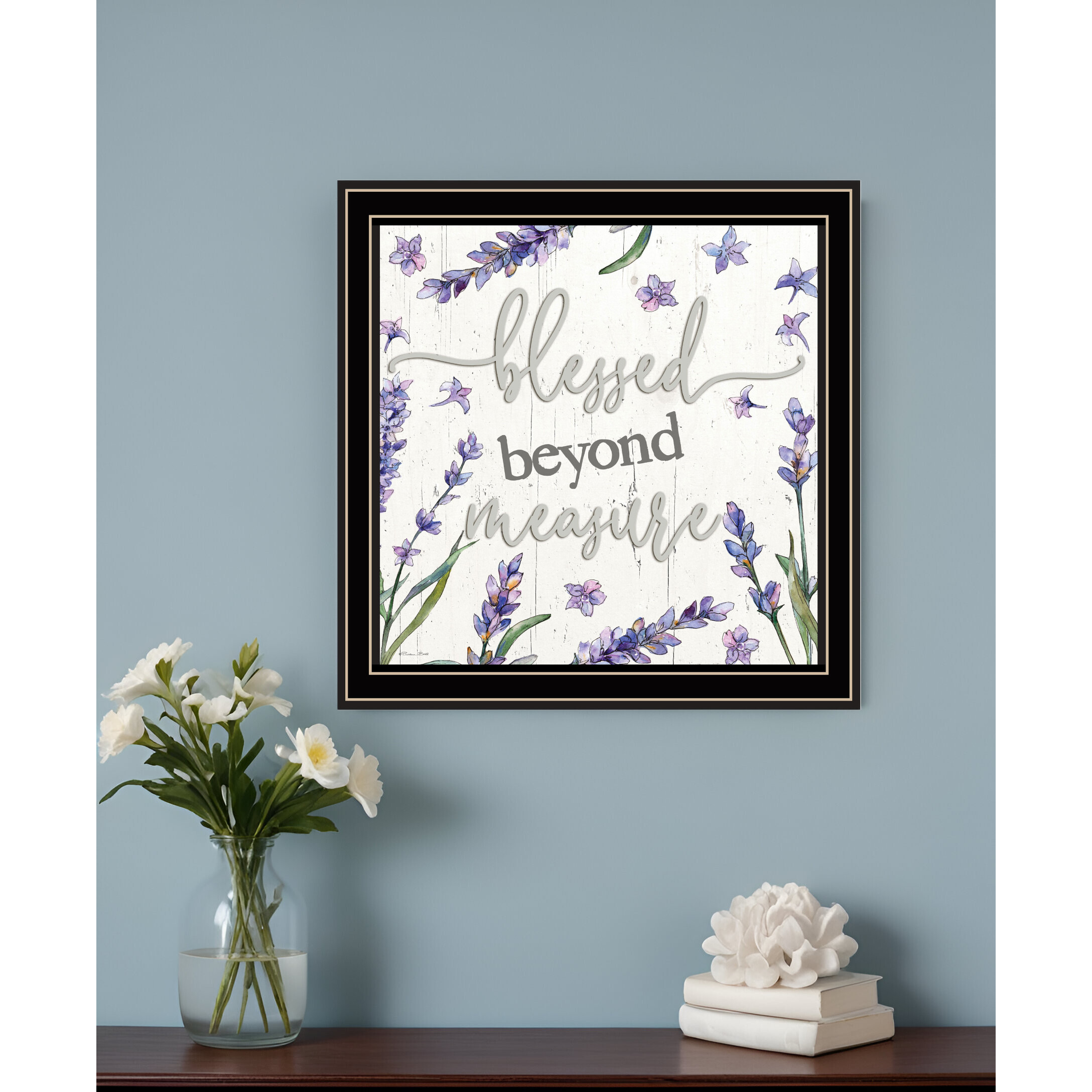 Blessed Beyond Measure Black Framed Print Wall Art
