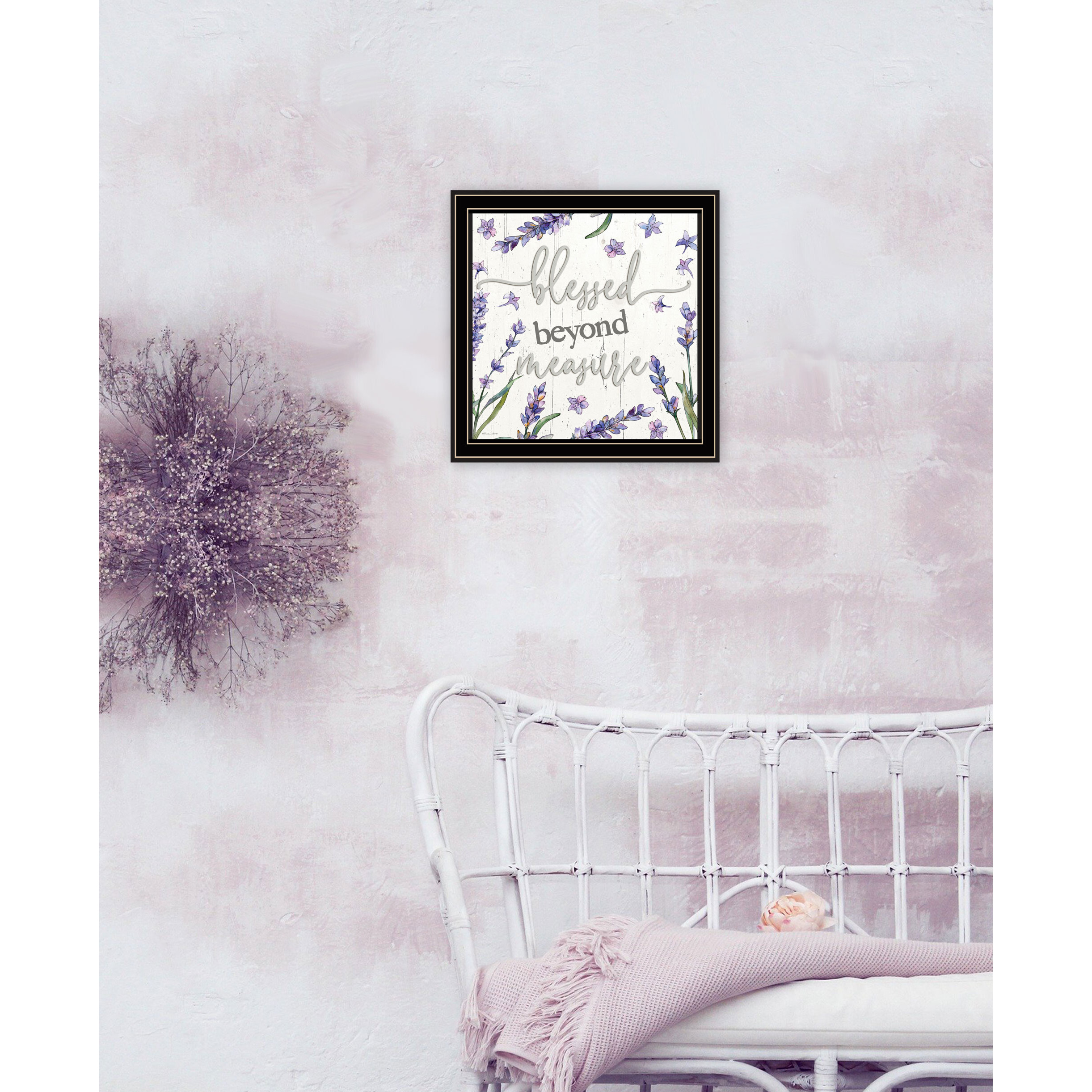 Blessed Beyond Measure Black Framed Print Wall Art