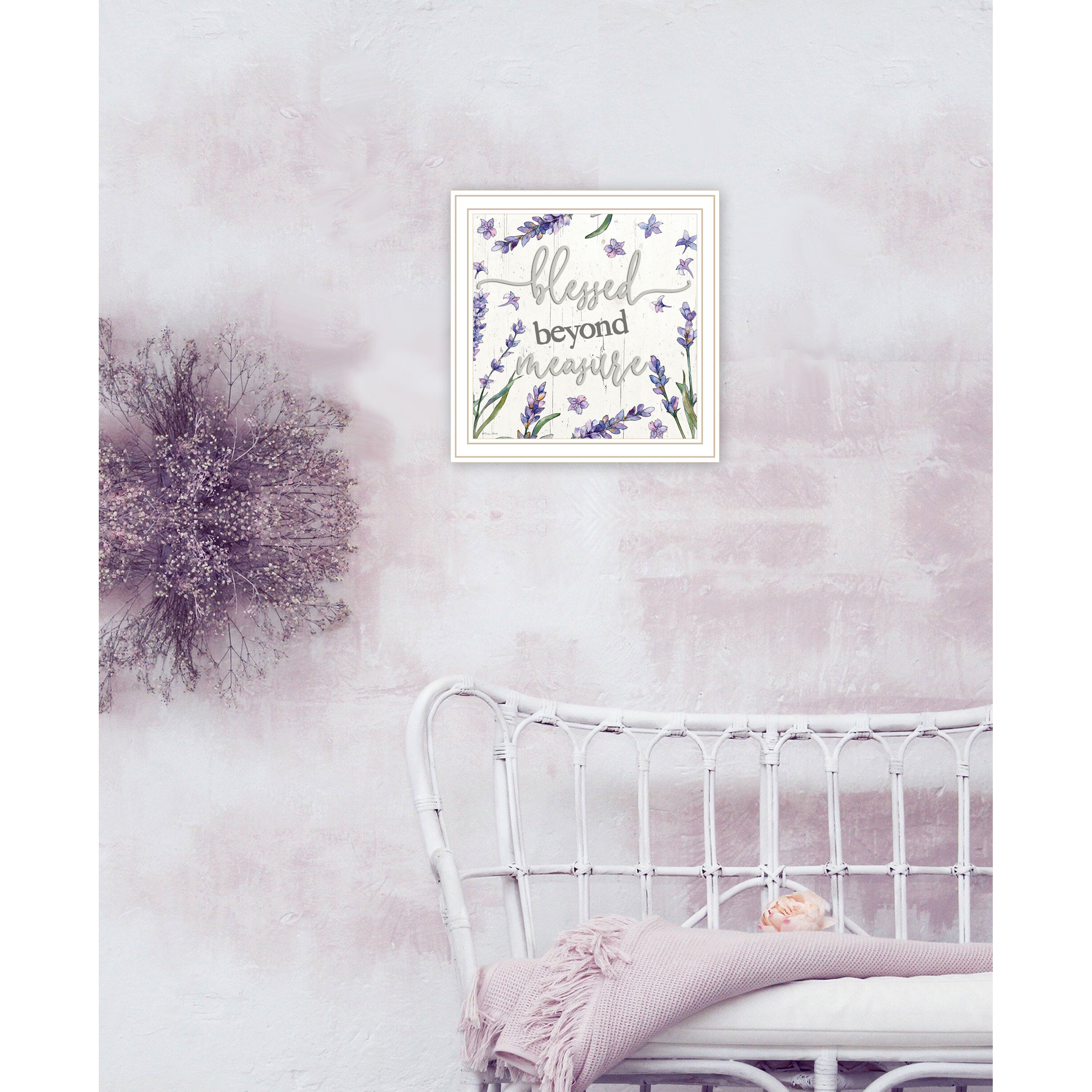 Blessed Beyond Measure White Framed Print Wall Art